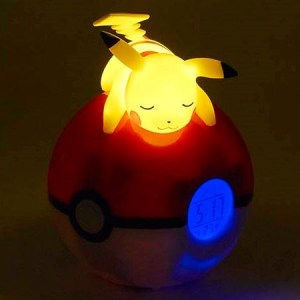 Pokemon Pikachu Pokeball lamp alarm clock foto
